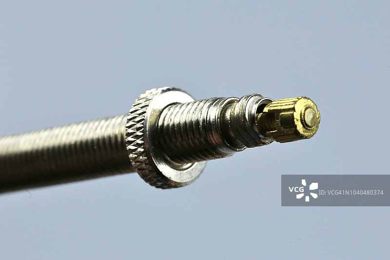 Presta气门嘴特写图片素材