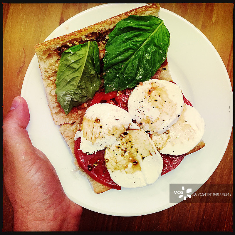 奶酪番茄三明治图片素材