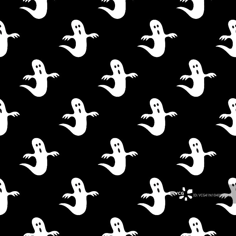 幽灵无缝图案图片素材