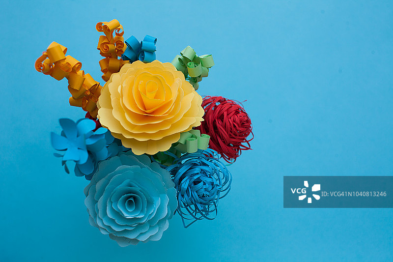 折纸花束图片素材