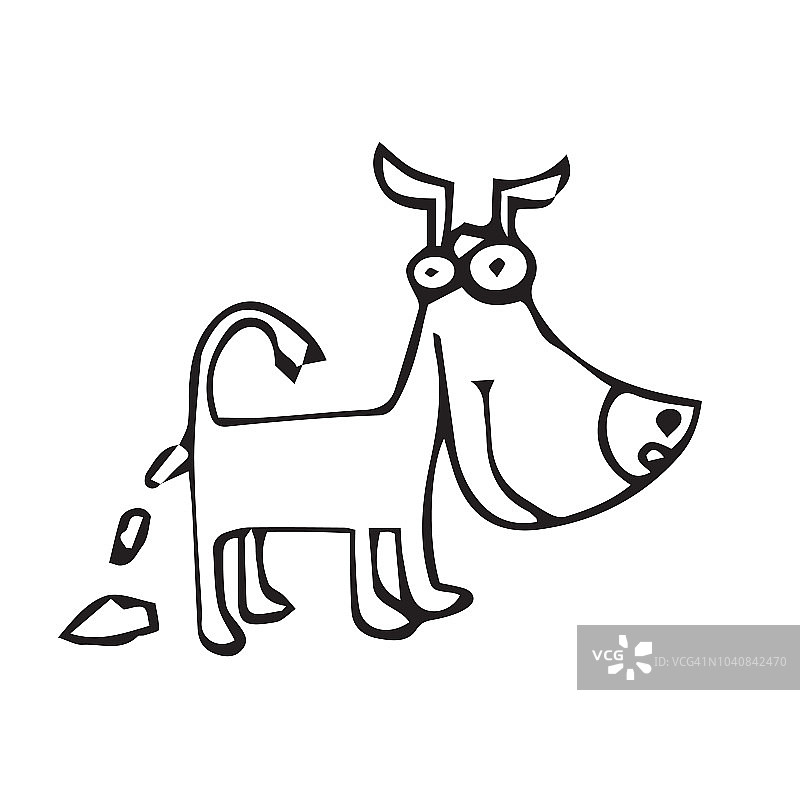 小狗便溺图片素材