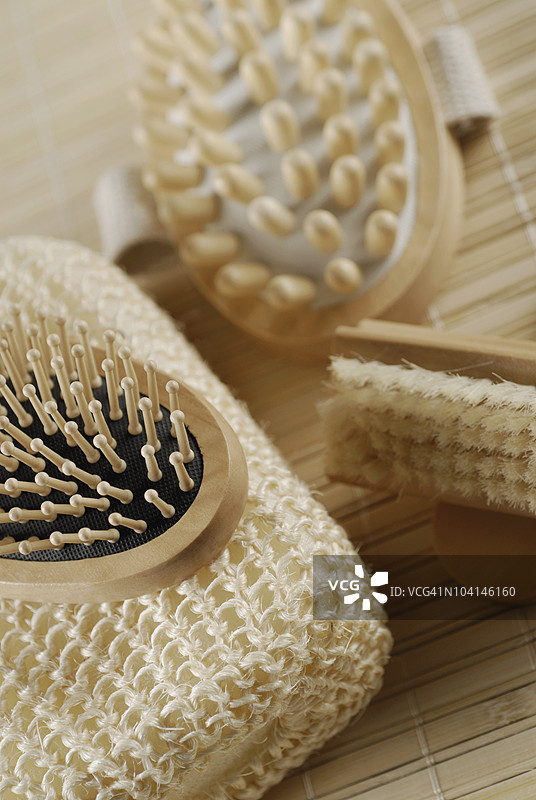 各种画笔的特写镜头图片素材