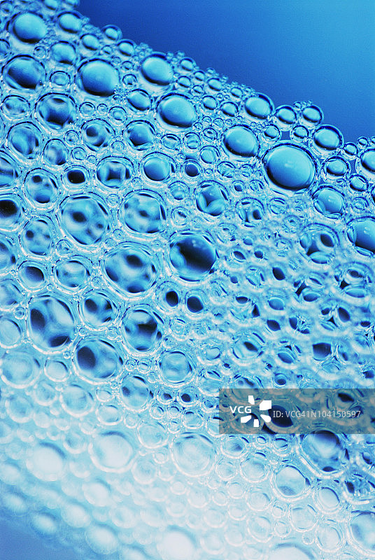 液体中的气泡特写图片素材