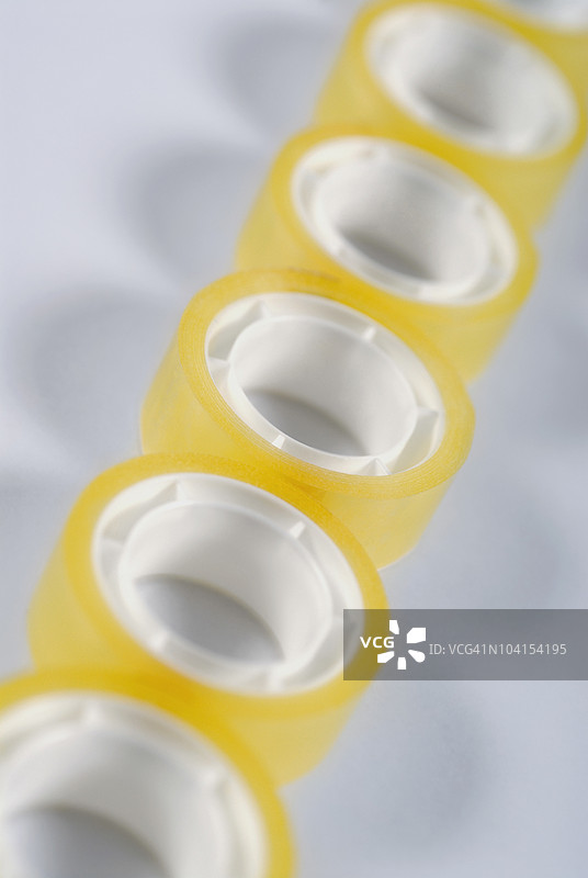 五卷胶带的特写镜头图片素材