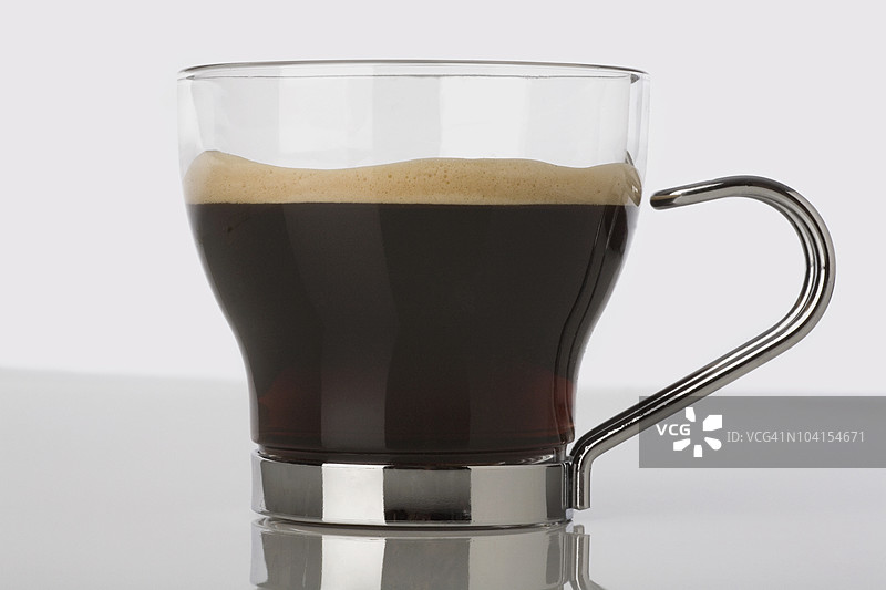 咖啡杯的特写镜头图片素材