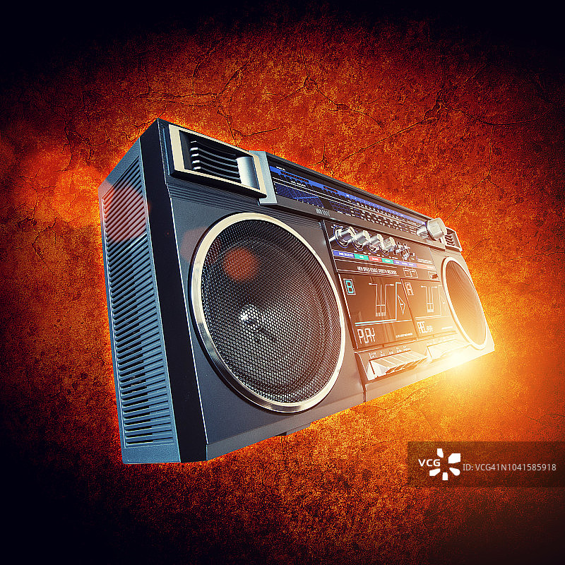 复古手提式音响图片素材