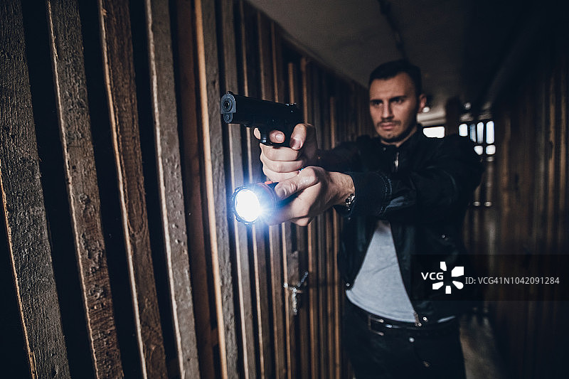 警察追捕罪犯图片素材