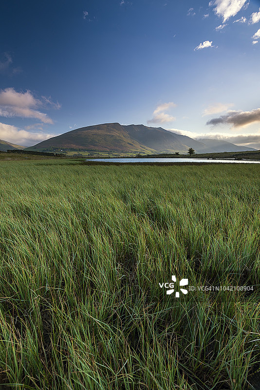 英国湖区国家公园的特威特潭蓝绿色风光图片素材
