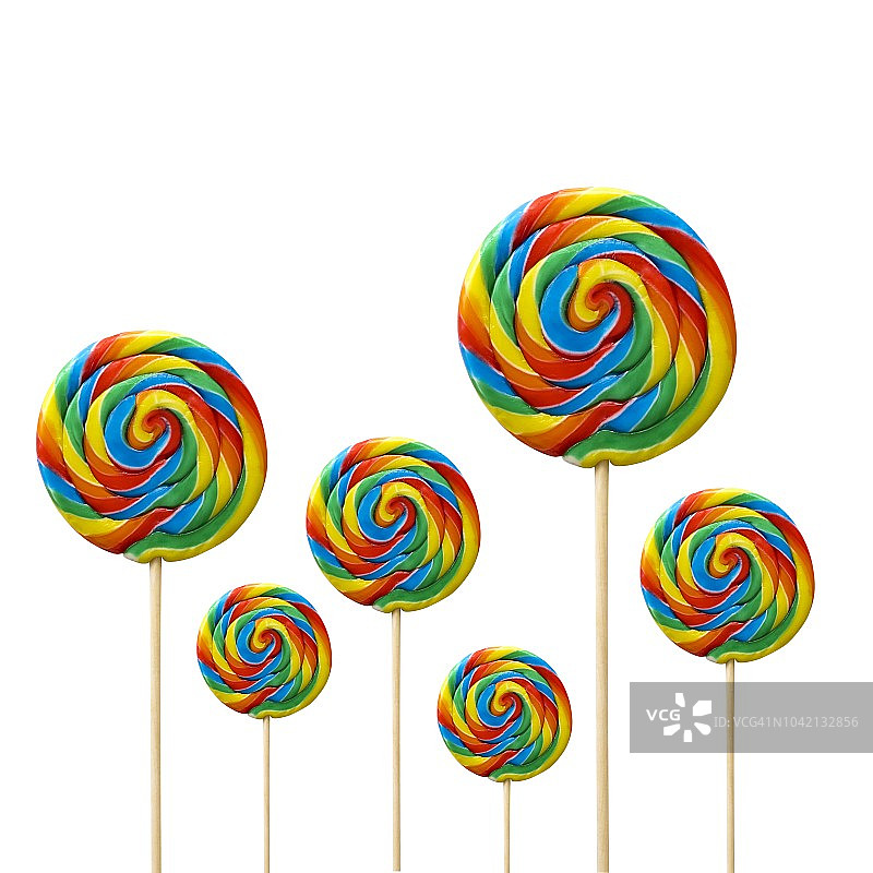 色彩鲜艳的棒棒糖图片素材