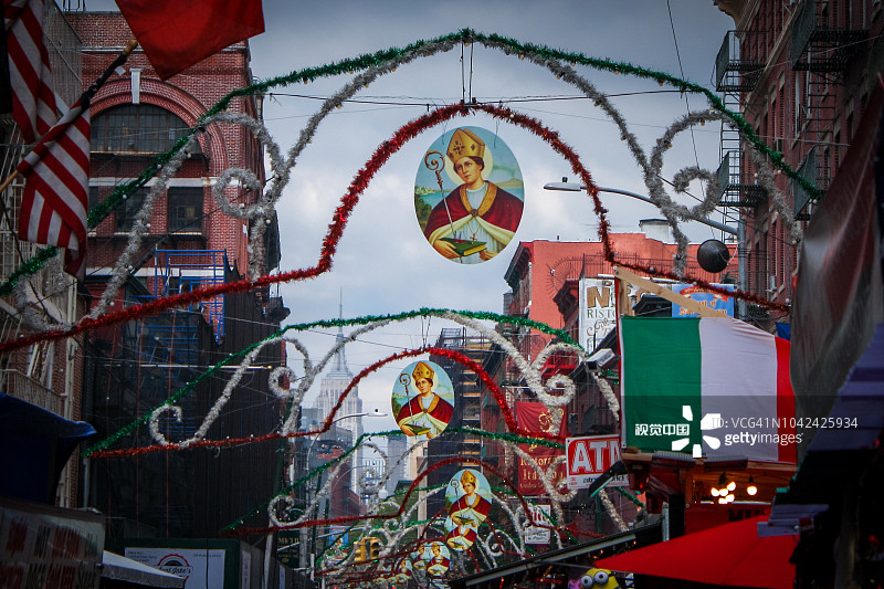 圣热内罗节的街道装饰图片素材