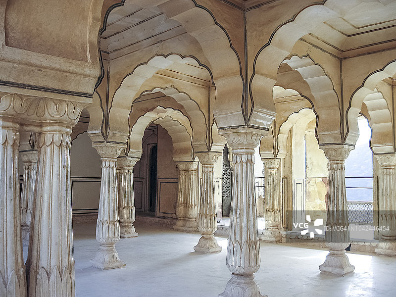 斋浦尔琥珀堡内部图片素材