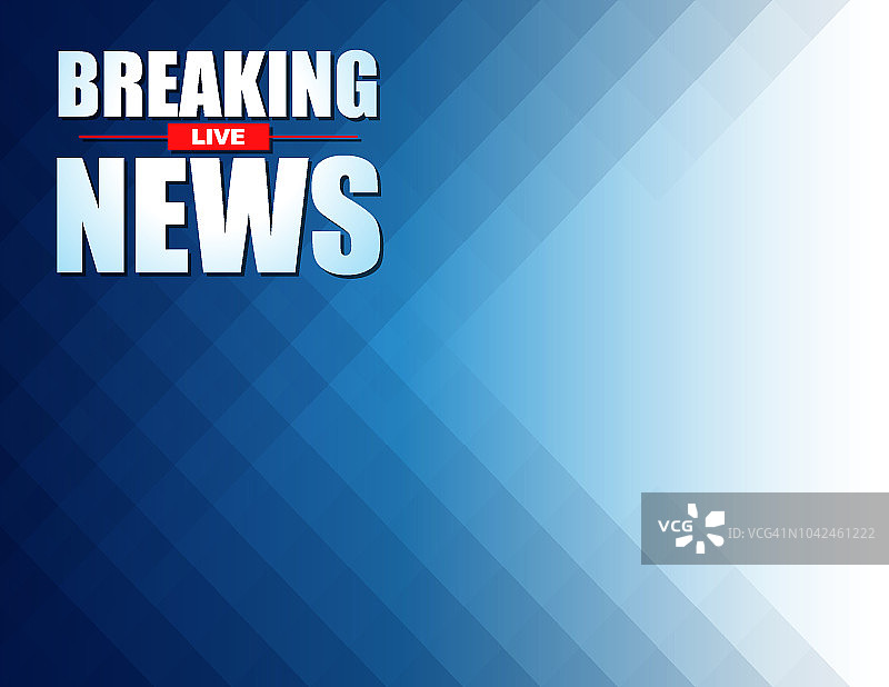 蓝色背景直播新闻头条图片素材