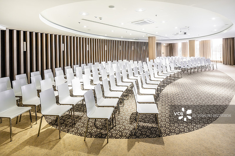 波兰华沙酒店会议室一角图片素材