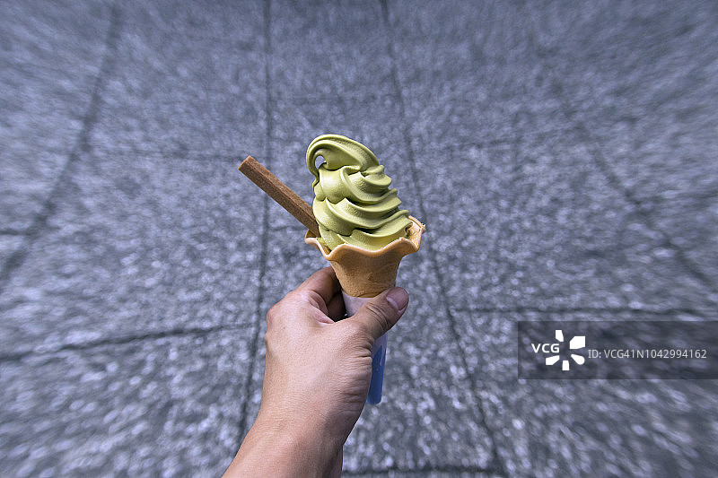 抹茶冰淇淋图片素材