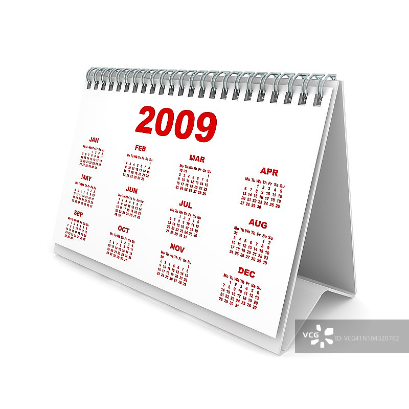 2009年日历图片素材