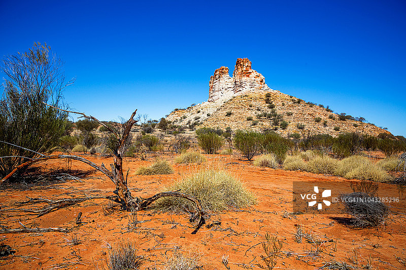 澳大利亚北领地钱伯斯石柱的城堡岩图片素材