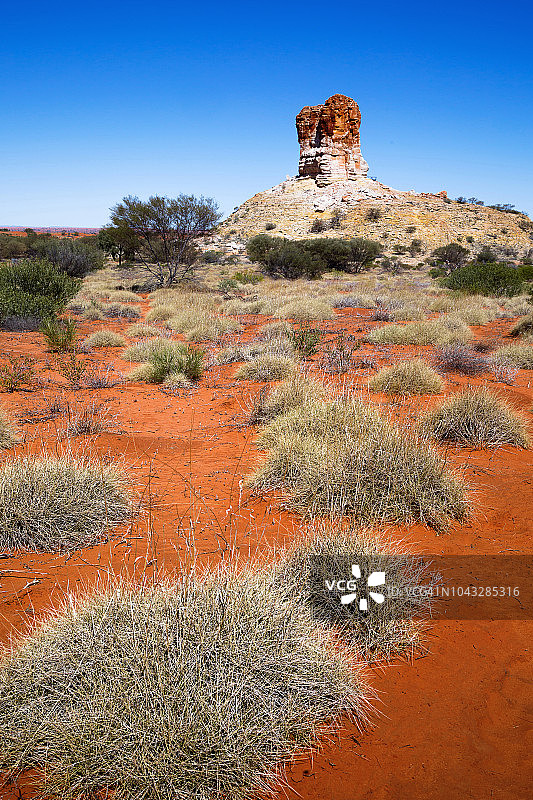 澳大利亚北领地钱伯斯石柱的城堡岩图片素材
