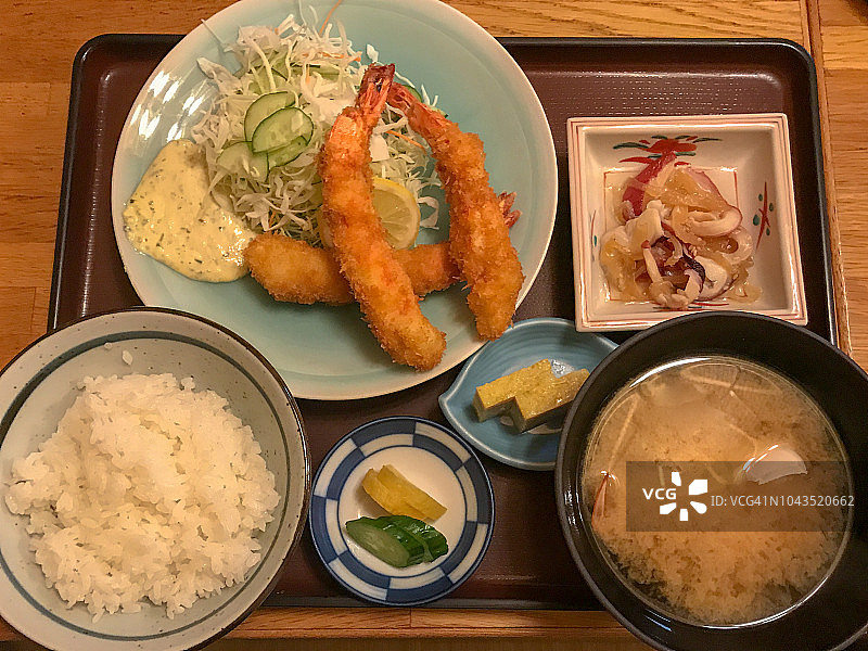 炸虾套餐图片素材