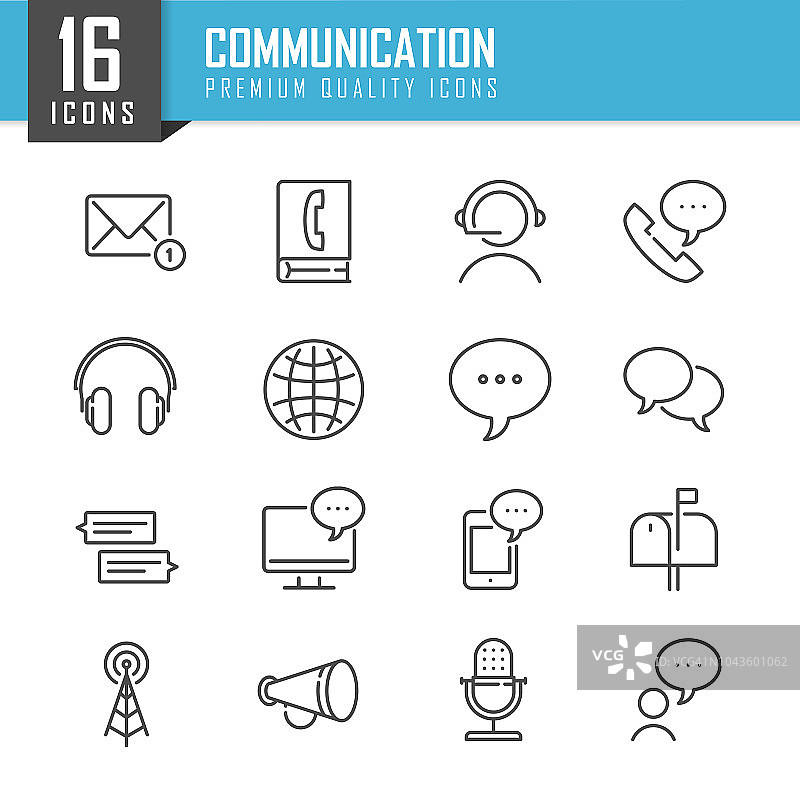 通信技术和联系方式图标图片素材