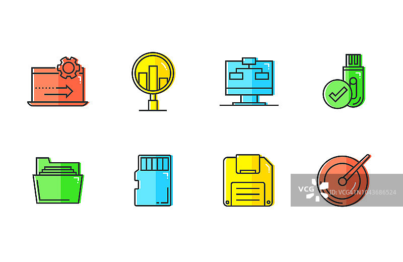 编程-领线图标集图片素材