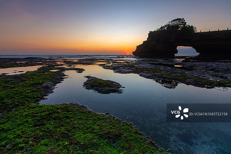 海神庙的日落图片素材