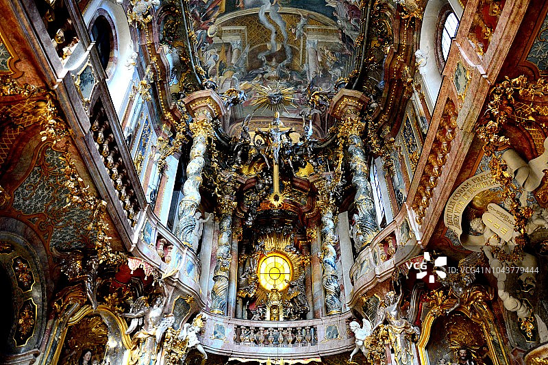 慕尼黑的阿萨姆教堂图片素材