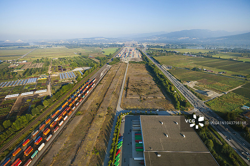 交通走廊航拍图图片素材