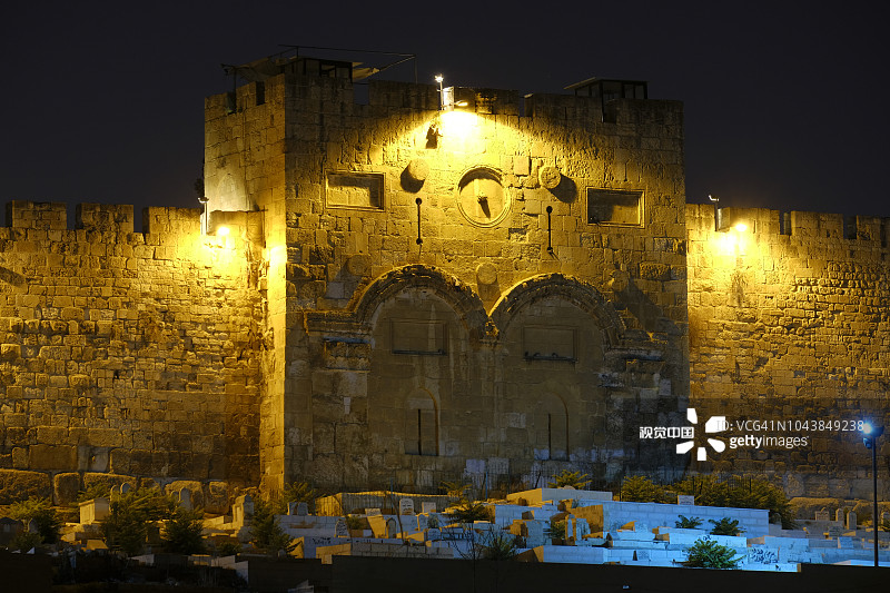 耶路撒冷老城的城门图片素材