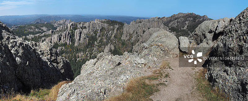 南达科他州黑山和卡斯特州立公园全景图图片素材
