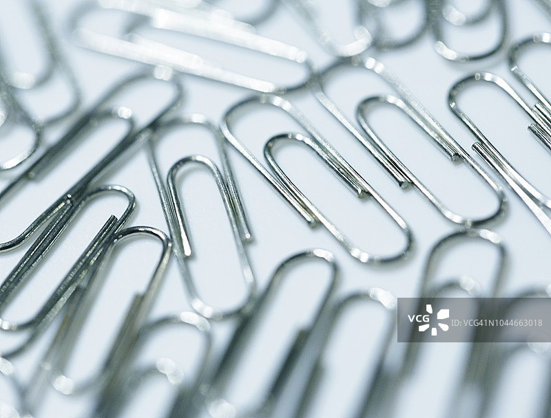 曲别针特写图片素材