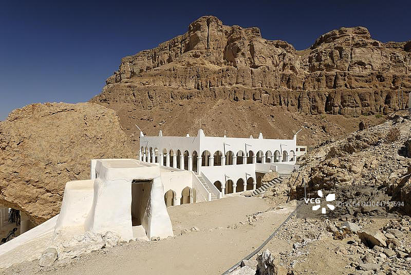 先知胡德的墓地，加布尔胡德朝圣地，哈德拉毛省瓦迪，也门图片素材