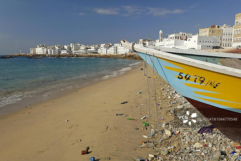 也门穆卡拉市穆卡拉港图片素材