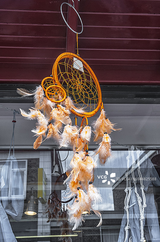 橙色捕梦网图片素材