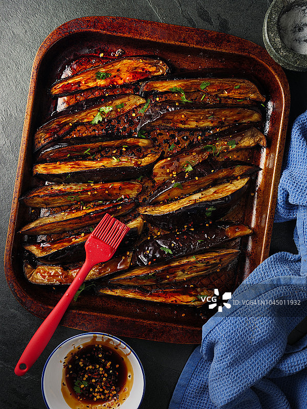 烤茄子角图片素材