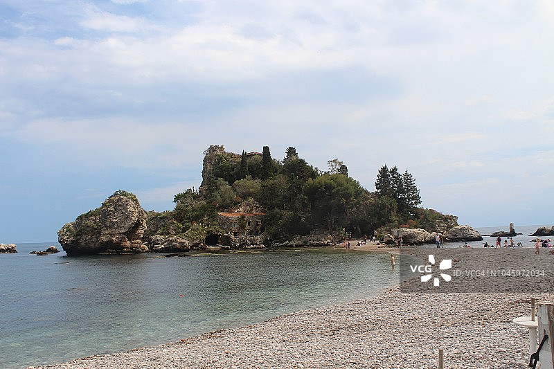 陶尔米纳贝拉岛，意大利西西里图片素材