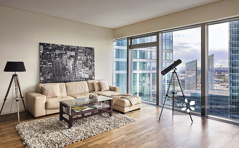 莫斯科市的单间公寓图片素材