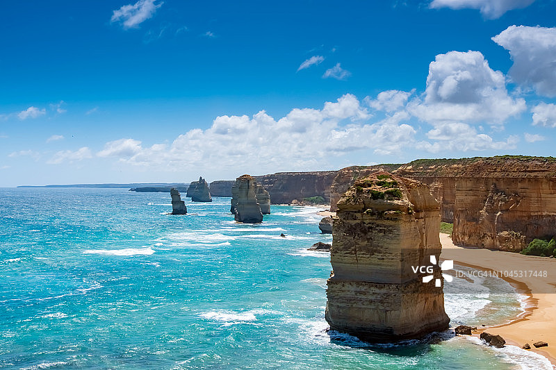 澳大利亚维多利亚州大洋路十二使徒岩图片素材