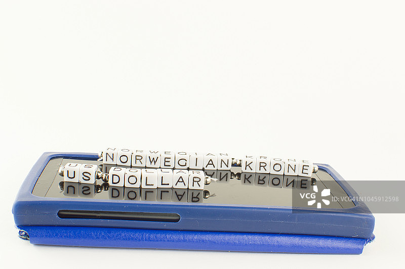 挪威克朗（NOK）兑美元（USD）货币转换器图片素材