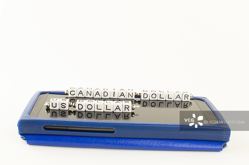 加元 (CAD) 到美元 (USD) 货币转换器图片素材
