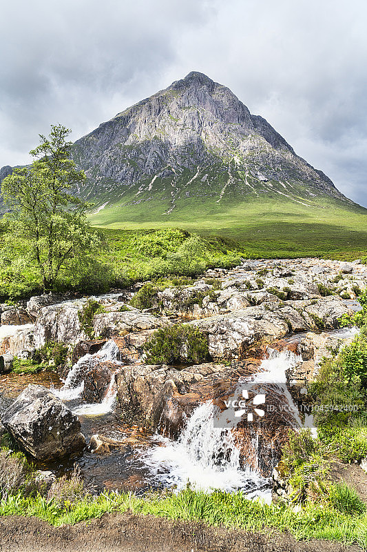 苏格兰高地地区格伦科伊蒂夫河畔布亚凯勒图片素材