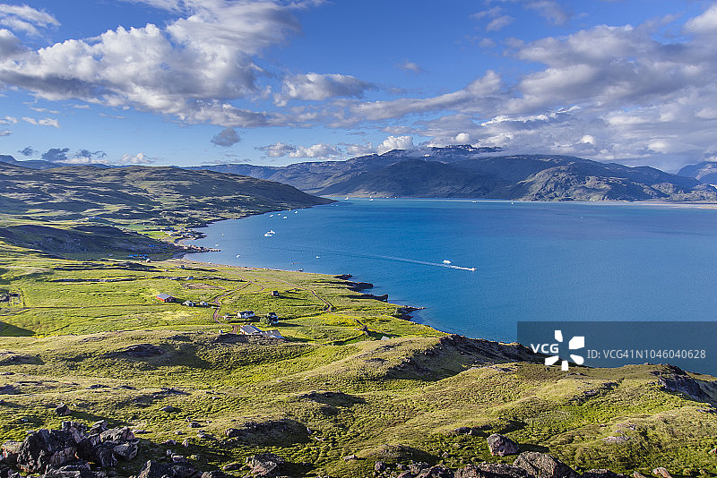 格陵兰岛卡西亚苏克峡湾景色图片素材