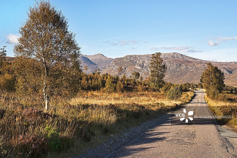 苏格兰高地金洛克尤的格伦·托里登图片素材