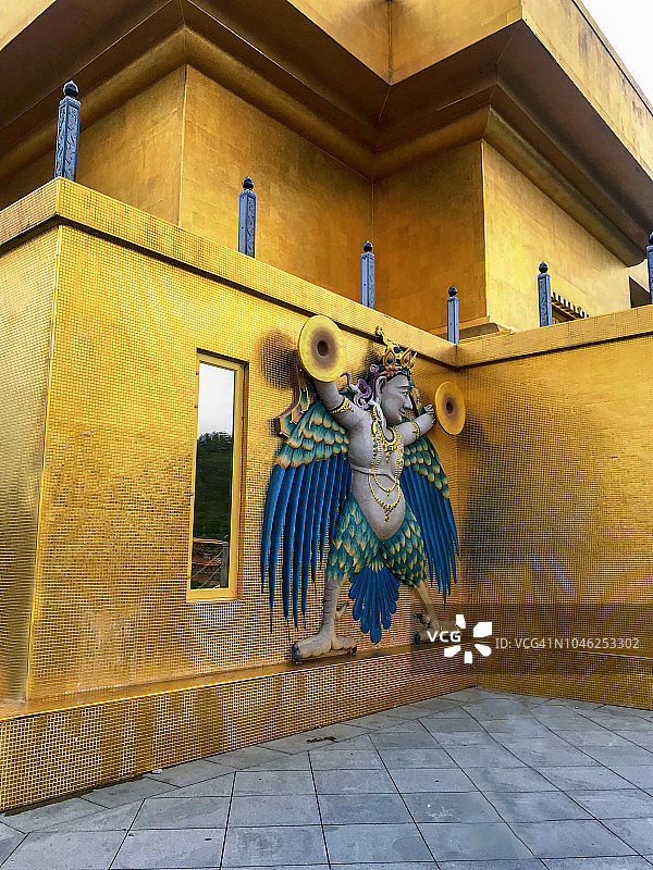 大佛多登玛的墙壁雕像图片素材