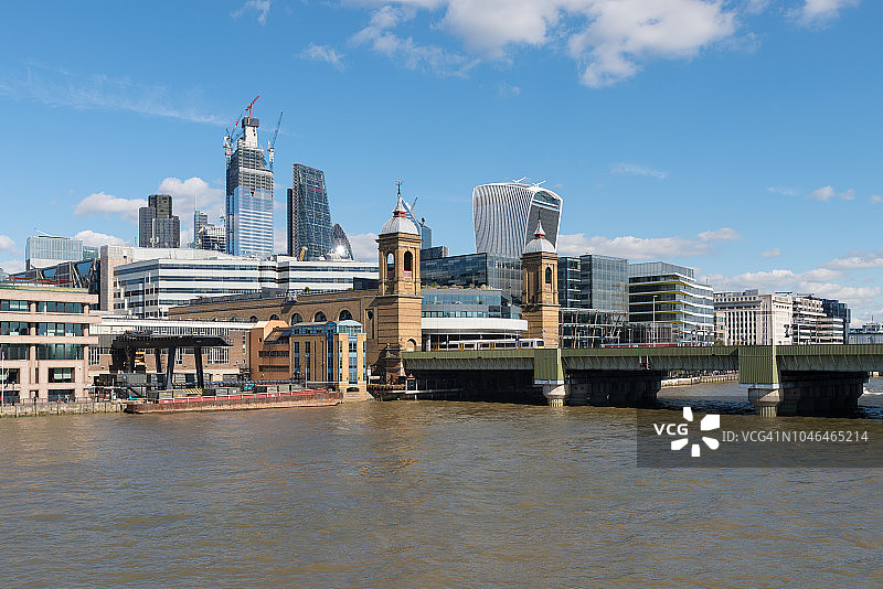 伦敦市加农街火车站图片素材