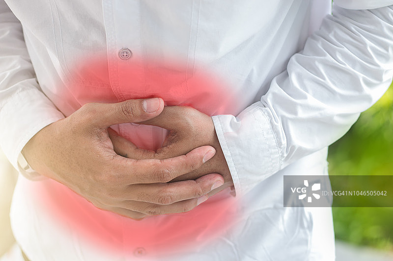 肚子疼的商人图片素材