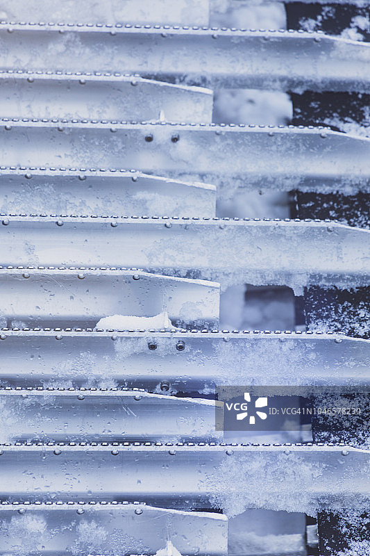 压雪机链条特写图片素材