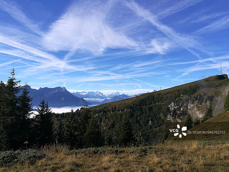 瑞士阿尔卑斯山图片素材