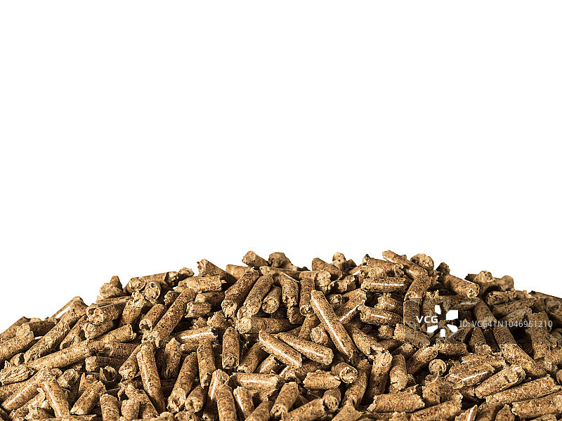 白色背景的生物质颗粒图片素材