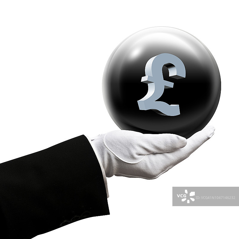 男管家拿着球体图片素材