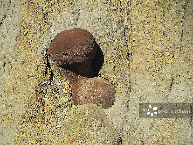 北达科他州的双炮弹结核图片素材